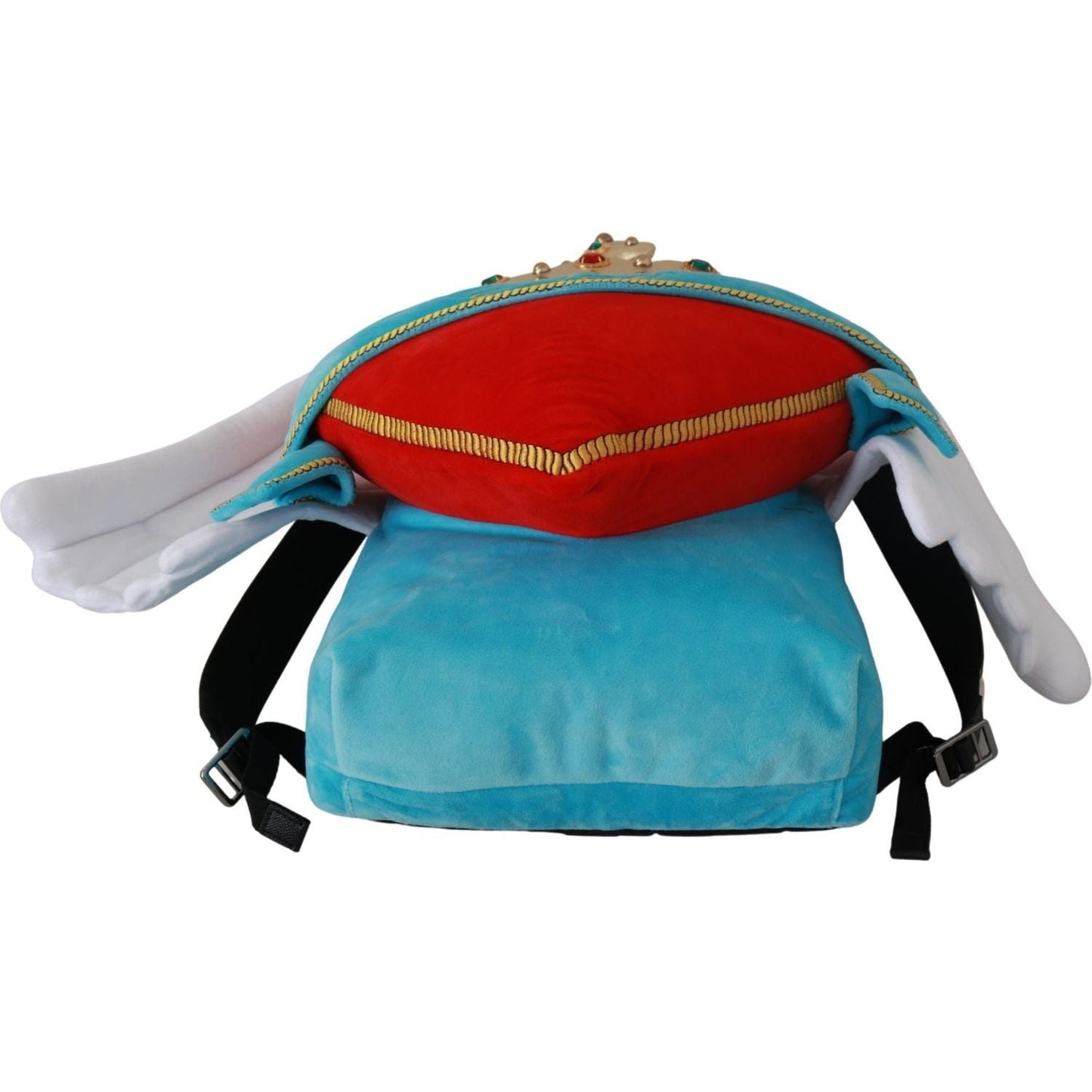 Dolce & Gabbana Jeweled Heart Wings Backpack Backpack red-blue-heart-wings-dg-crown-school-backpack IMG_9793-1-scaled-eace34c5-c46.jpg