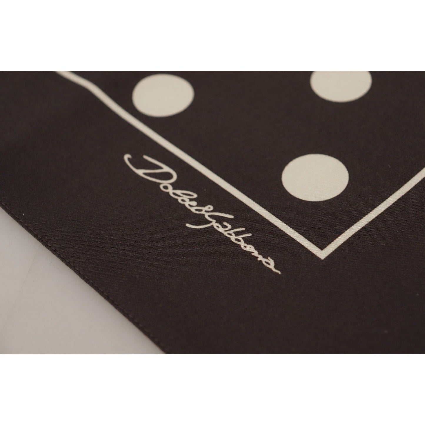 Dolce & GabbanaElegant Silk Polka Dot Men's ScarfMcRichard Designer Brands£159.00