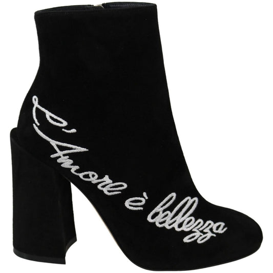 Dolce & GabbanaEmbroidered Ankle Boots in Lambskin SuedeMcRichard Designer Brands£479.00