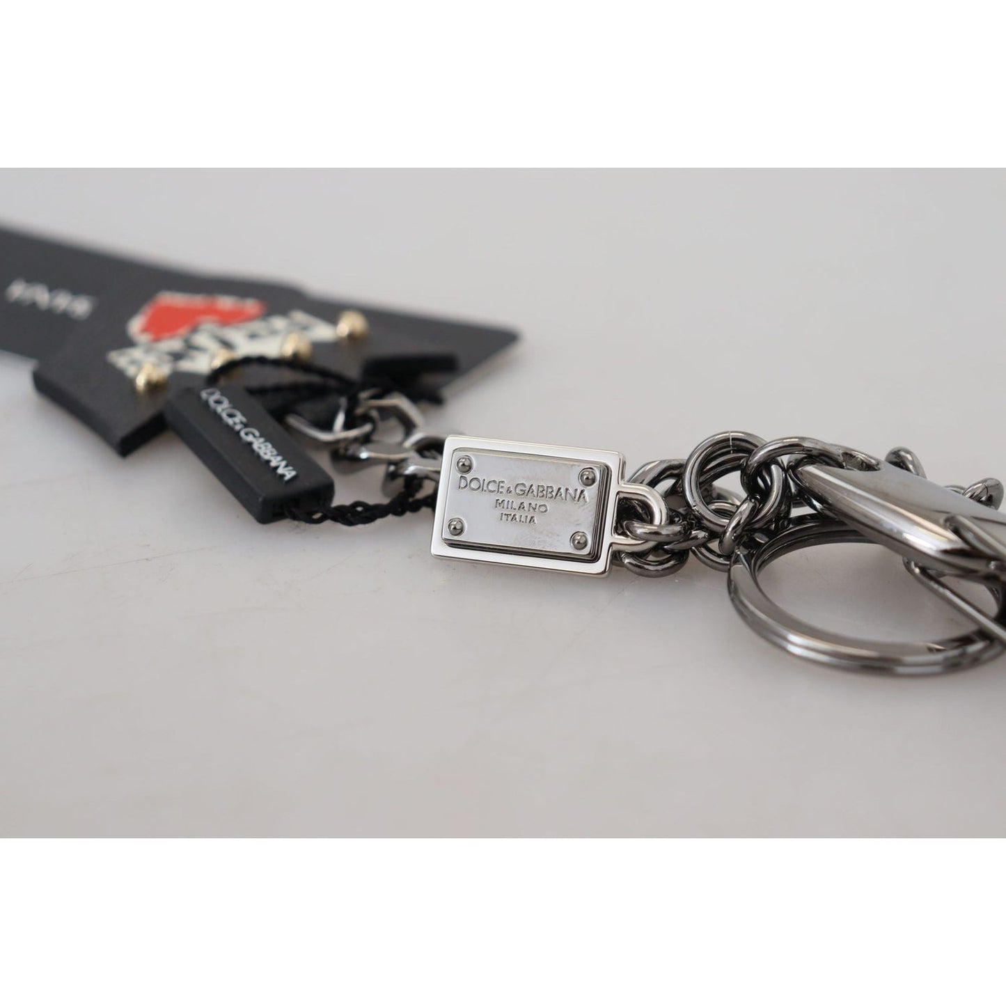 Dolce & GabbanaElegant Silver and Black Designer KeychainMcRichard Designer Brands£189.00