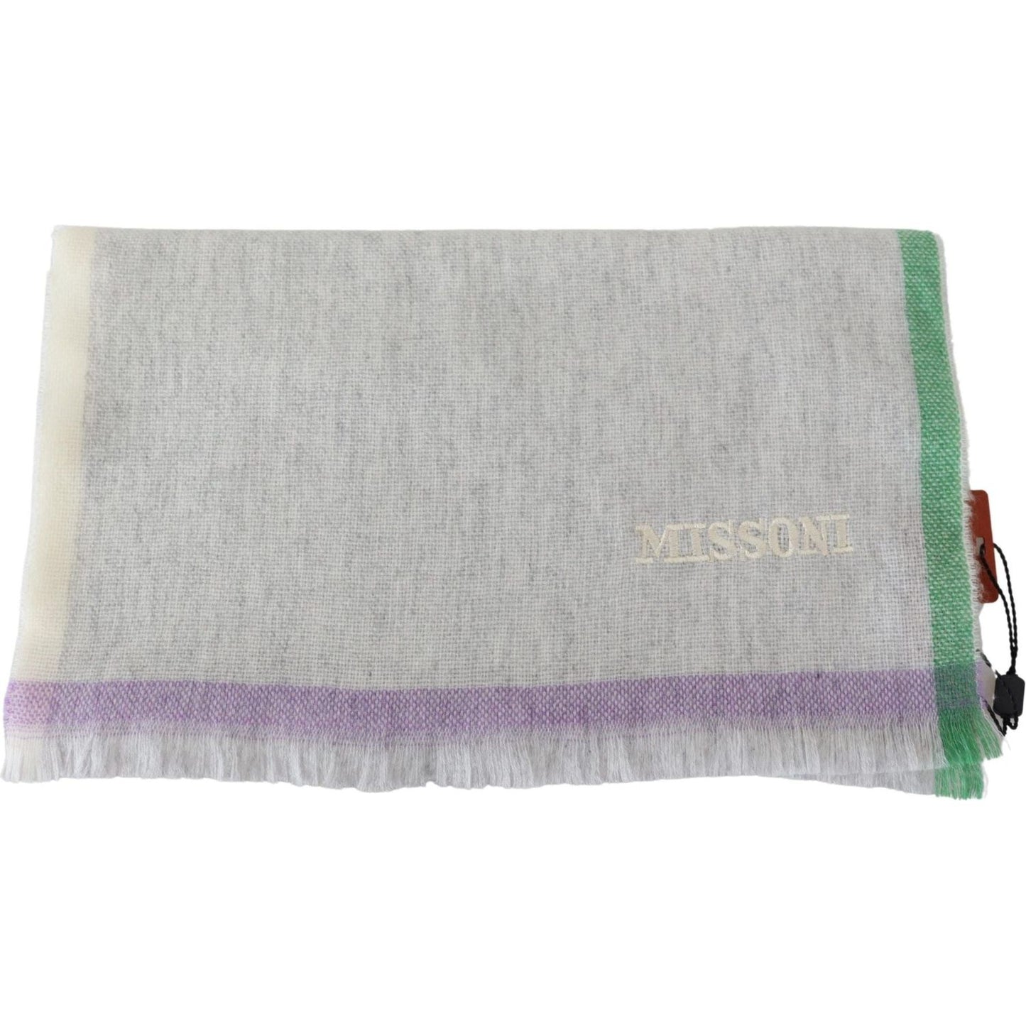 Missoni Elegant Cashmere Patterned Scarf beige-100-cashmere-unisex-wrap-scarf