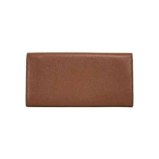 BurberryPorter Tan Grained Leather Embossed Continental Clutch Flap Wallet BrownMcRichard Designer Brands£599.00