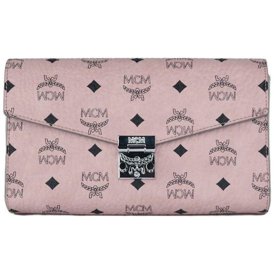 MCM Medium Soft Pink Signature Diamond Logo Leather Clutch Crossbody Handbag Crossbody Bag medium-soft-pink-signature-diamond-logo-leather-clutch-crossbody-handbag