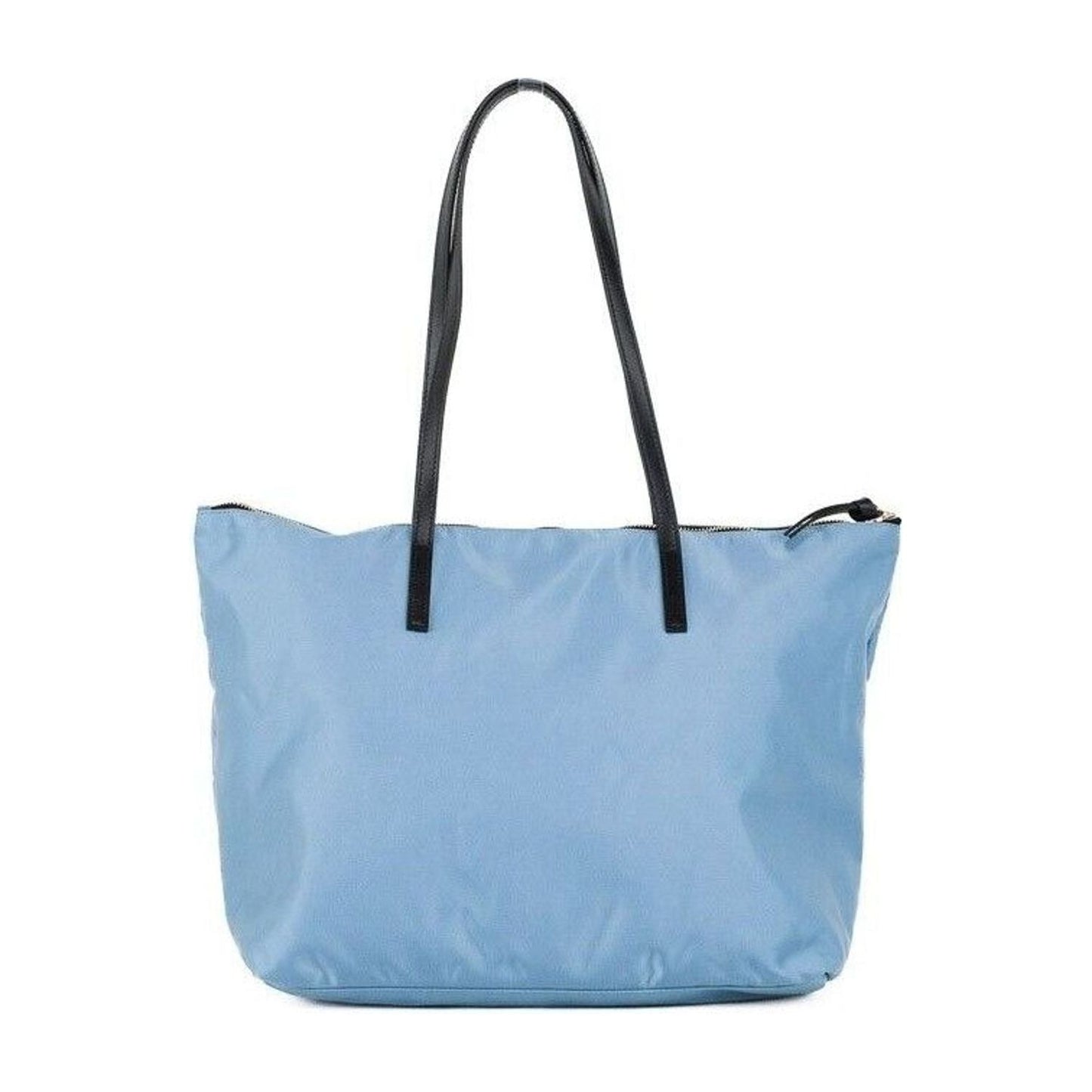 Versace Portuna Medusa Medium Cornflower Blue Nylon Leather Tote Bag Purse portuna-medusa-medium-cornflower-blue-nylon-leather-tote-bag-purse