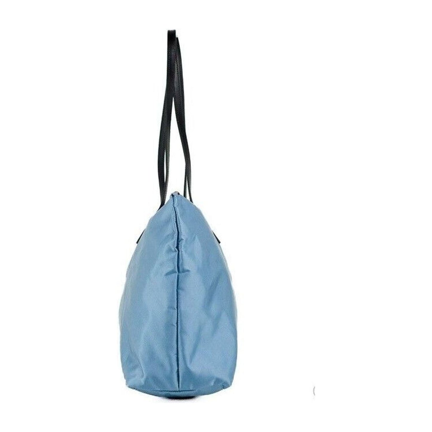Versace Portuna Medusa Medium Cornflower Blue Nylon Leather Tote Bag Purse portuna-medusa-medium-cornflower-blue-nylon-leather-tote-bag-purse
