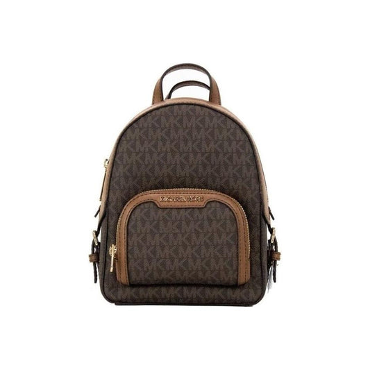 Michael Kors Jaycee mini XS Brown Signature PVC Zip Pocket Shoulder Backpack Bag jaycee-mini-xs-brown-signature-pvc-zip-pocket-shoulder-backpack-bag
