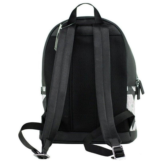 Michael Kors Cooper Black Signature PVC Graphic Logo Backpack Bookbag Bag WOMAN BACKPACKS cooper-black-signature-pvc-graphic-logo-backpack-bookbag-bag