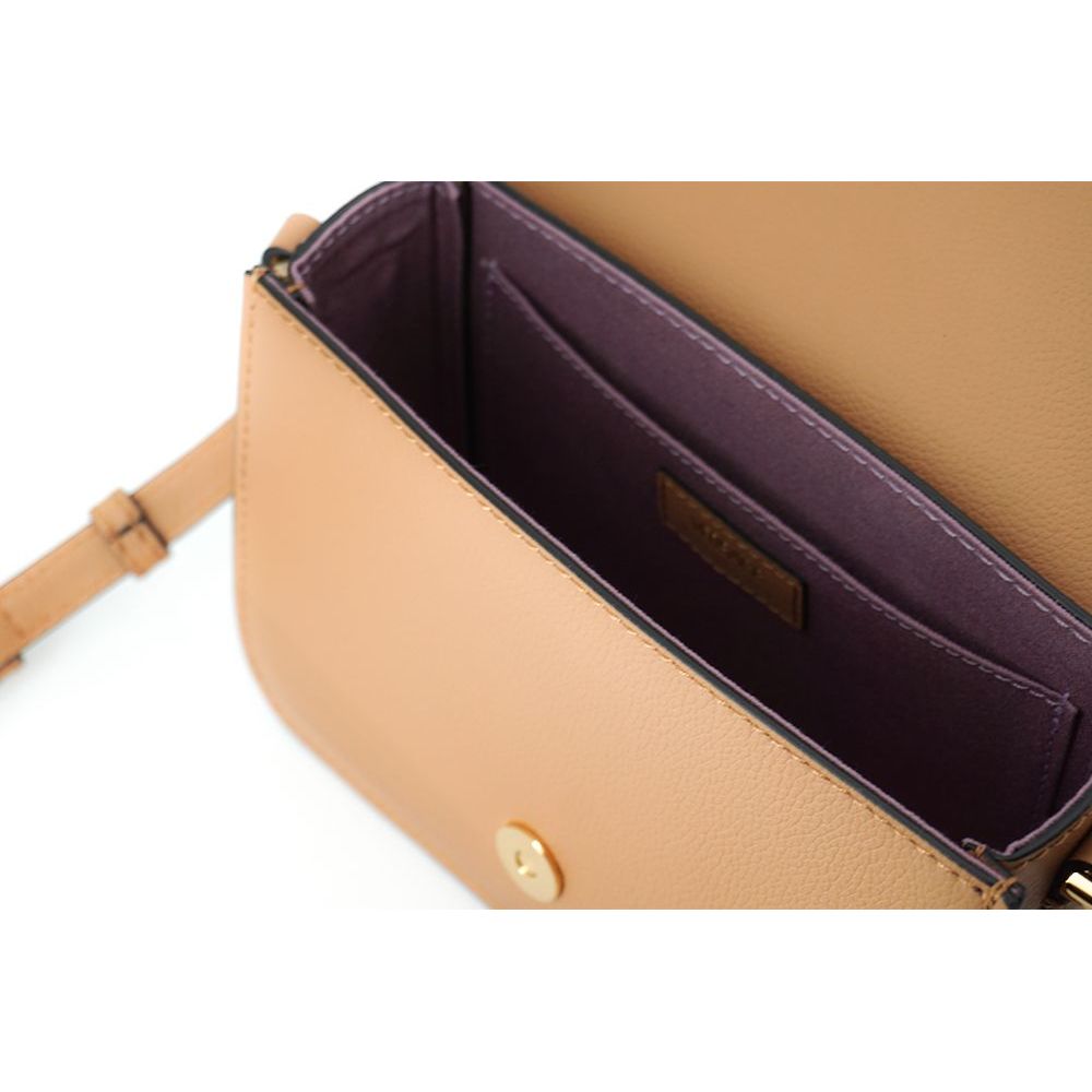 Versace Elegant Calf Leather Shoulder Bag in Brown WOMAN SHOULDER BAGS brown-calf-leather-shoulder-bag