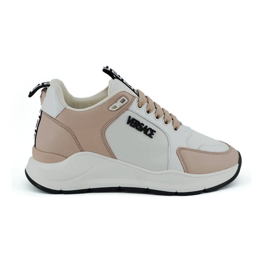 Versace Powder Pink Splendor Sneakers light-pink-and-white-calf-leather-sneakers