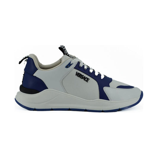 VersaceElegant Blue and White Leather SneakersMcRichard Designer Brands£679.00
