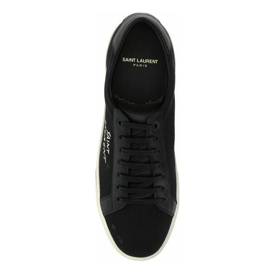 Saint Laurent Sleek Black Canvas & Leather Low-Top Sneakers MAN SNEAKERS black-canvas-leather-low-top-sneakers YS-611106GUP50-1000-80329d49-60c.jpg