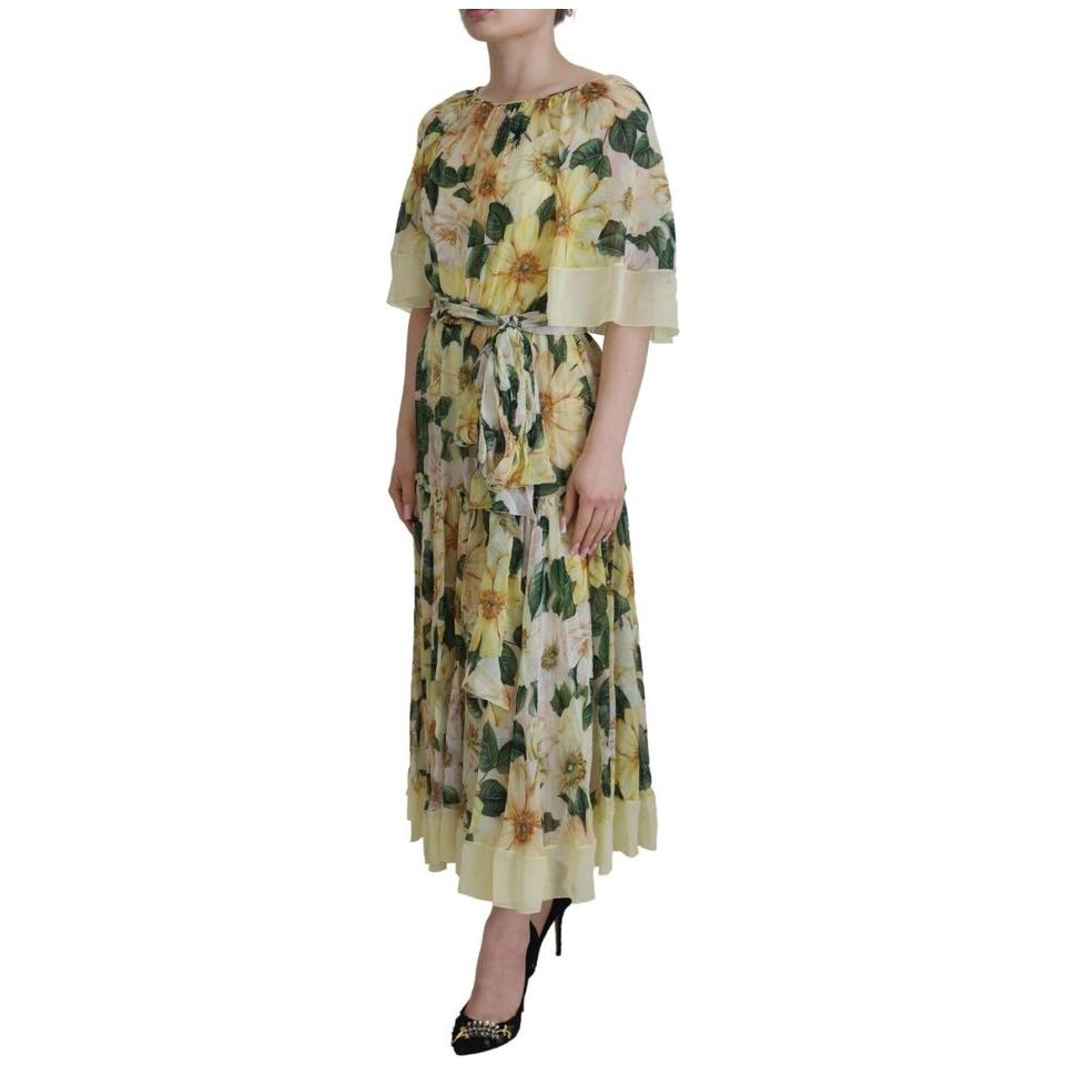Dolce & Gabbana Elegant Floral Silk Pleated Maxi Dress yellow-floral-print-pleated-maxi-silk-dress-1 b1-c66b9877-319.jpg
