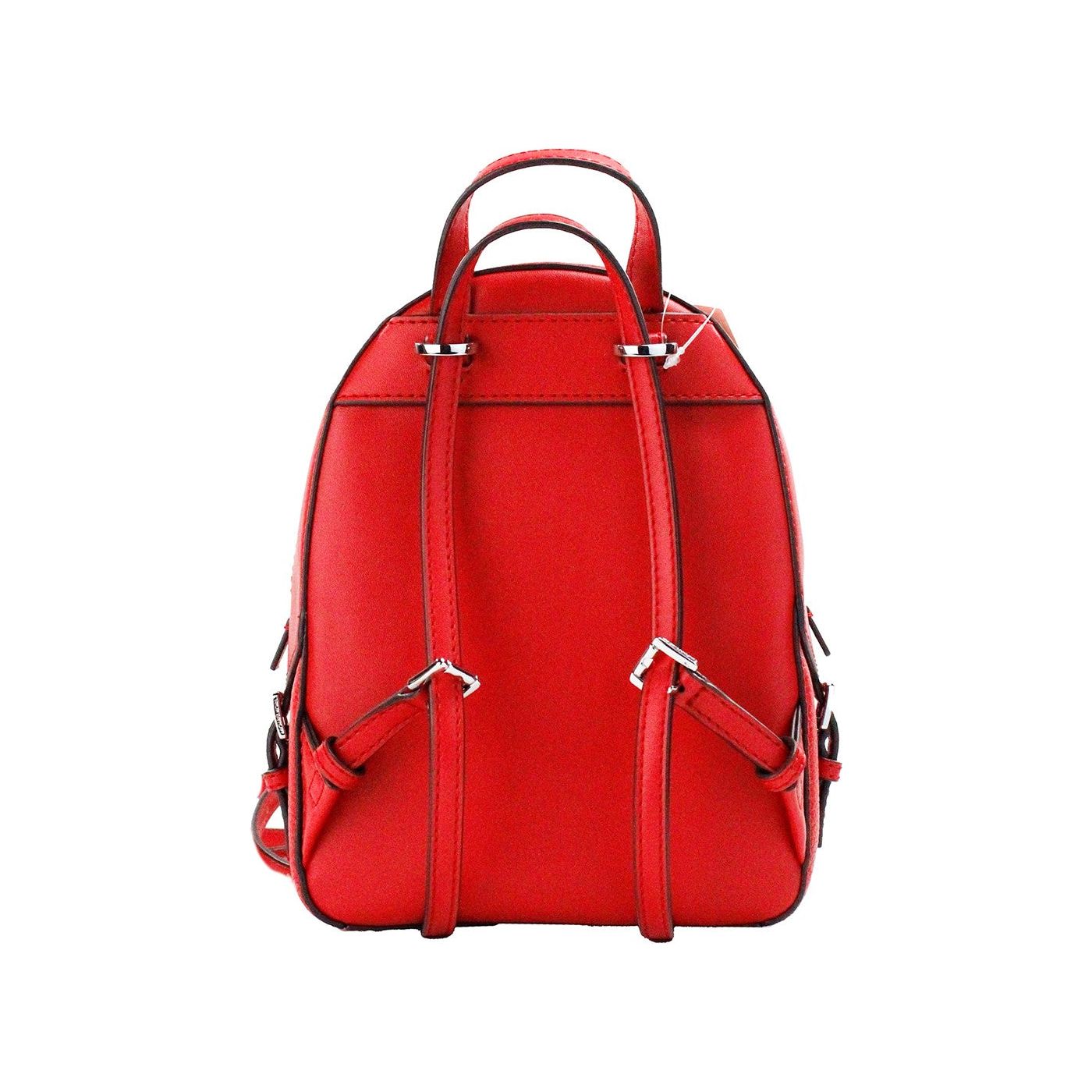 Michael Kors Jaycee Mini XS Bright Red Pebbled Leather Zip Pocket Backpack Bag jaycee-mini-xs-bright-red-pebbled-leather-zip-pocket-backpack-bag