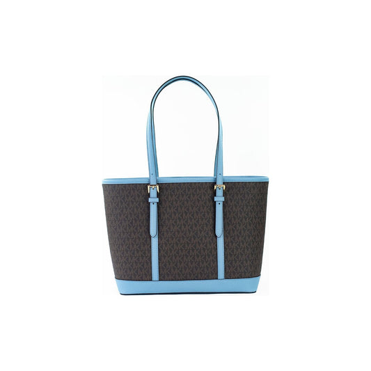 Michael KorsJet Set Travel Small Pale Blue Brown PVC Shoulder Tote Bag PurseMcRichard Designer Brands£269.00