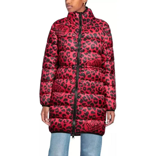 Love Moschino Chic Leopard Print Long Down Jacket red-polyester-jackets-coat-5 product-10239-1714303768-8164ac7c-9ae.webp