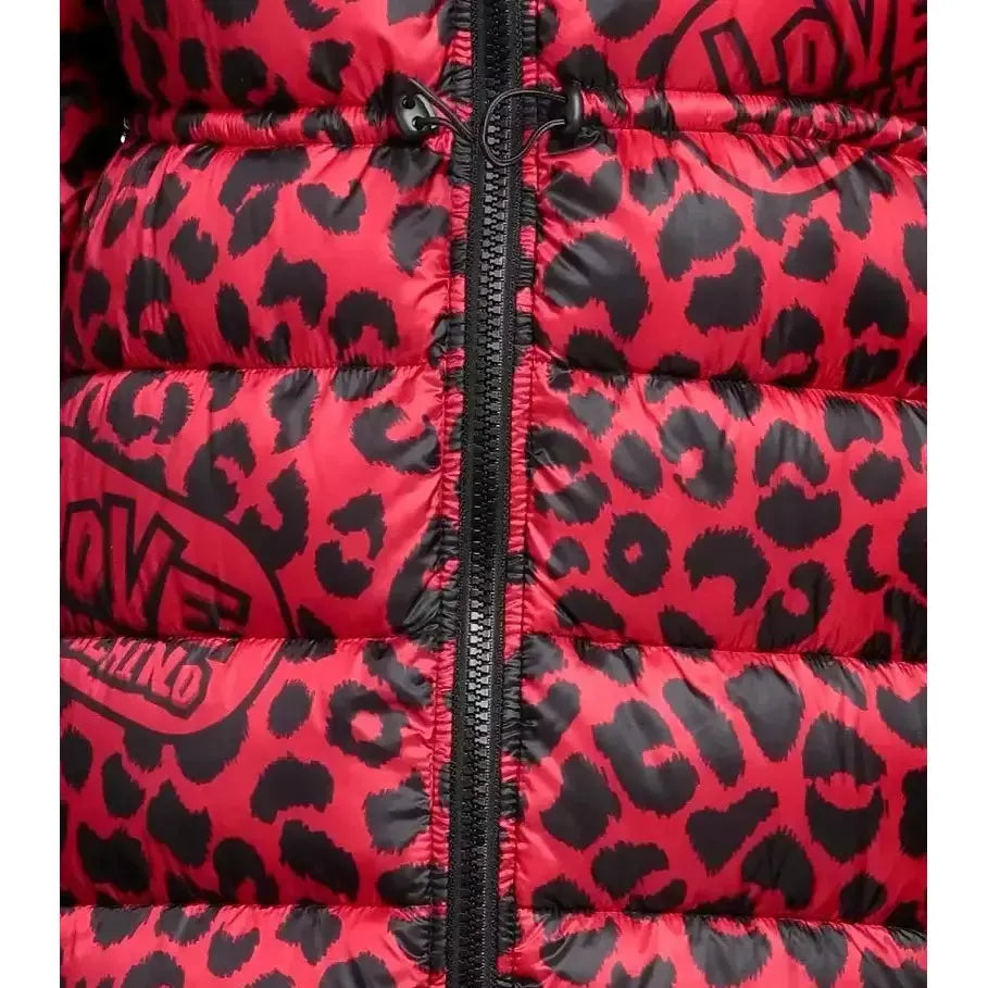 Love Moschino Chic Leopard Print Long Down Jacket red-polyester-jackets-coat-5 product-10239-732544059-b335c394-d69.webp