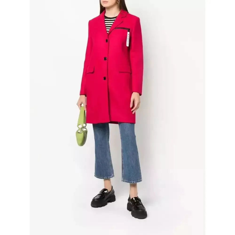 Love Moschino Chic Pink Woolen Coat with Logo Details red-wool-jackets-coat-1 product-10240-1824824136-b9975e49-d86.webp
