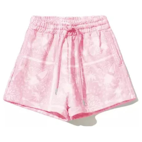 Comme Des Fuckdown Abstract Pink Cotton Shorts with Drawstring pink-short product-10351-125623787-700ae934-134.webp