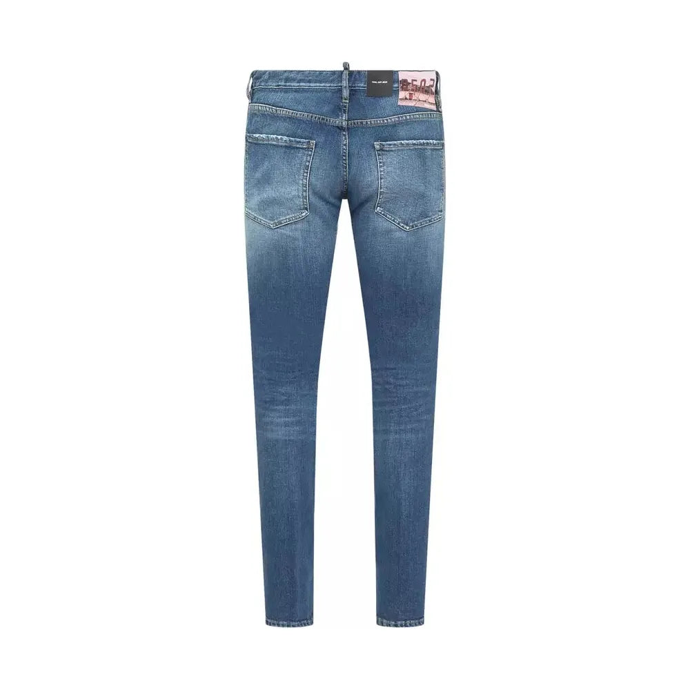 Dsquared² Chic Distressed Denim for Sophisticated Style blue-cotton-jeans-pant-56 product-10378-866788174-6c83b16a-28d.webp