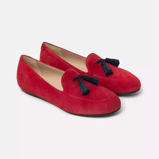 Charles Philip | Red Leather Loafer - McRichard Designer Brands