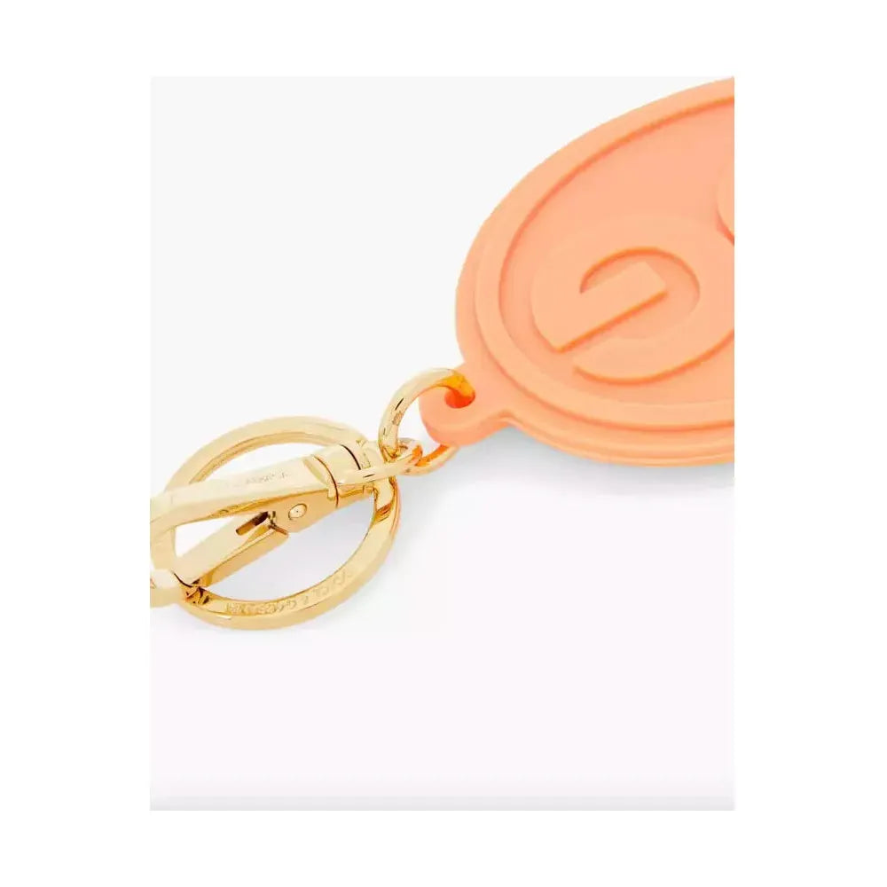 Dolce & Gabbana Elegant Orange Keychain with Gold Hardware orange-keychain product-10406-1252999690-0c658754-5b8.webp