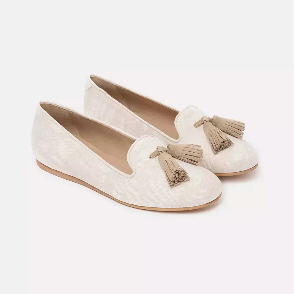 Charles Philip Elegant Beige Silk Tassel Loafers beige-flat-shoe product-10417-1068363112-aee47683-7c7.webp