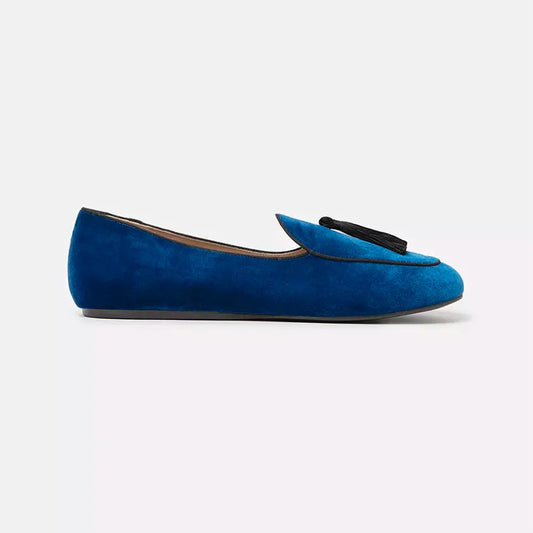 Charles Philip | Blue Leather Loafer - McRichard Designer Brands
