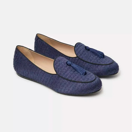 Charles Philip | Blue Leather Loafer - McRichard Designer Brands