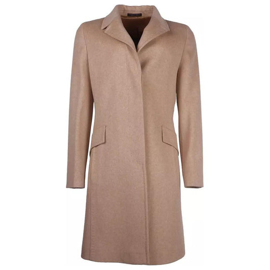 Made in Italy Elegant Beige Woolen Women's Coat elegant-beige-virgin-wool-womens-coat product-10495-307851521-b9a83057-535.jpg