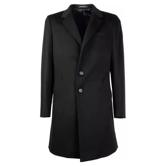 Made in Italy Elegant Black Virgin Wool Men's Coat black-jacket product-10504-2022459491-e4ac6243-414.webp
