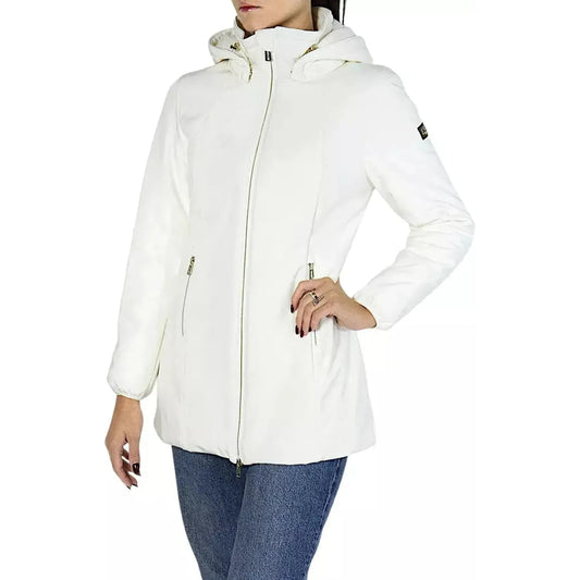 Yes Zee Elegant Thermal Waterproof Down Jacket white-polyamide-jackets-coat-6