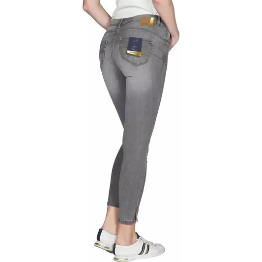 Yes Zee Chic Gray Push-Up Jeggings for Effortless Style gray-cotton-jeans-pant-20