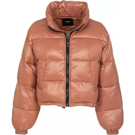 Imperfect Chic Pink Polyamide Short Down Jacket pink-polyamide-jackets-coat-5 product-10608-415427516-8962b4fa-d80.webp