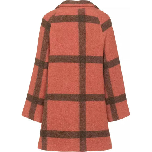 Imperfect Elegant Pink Wool-Blend Winter Coat pink-wool-jackets-coat-1