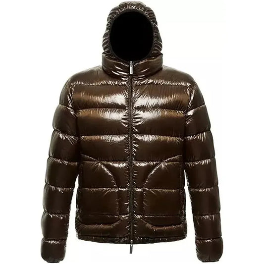 Centogrammi Reversible Hooded Down Jacket in Brown and Black brown-nylon-jacket product-10745-2007156664-93a61fae-b3e.webp