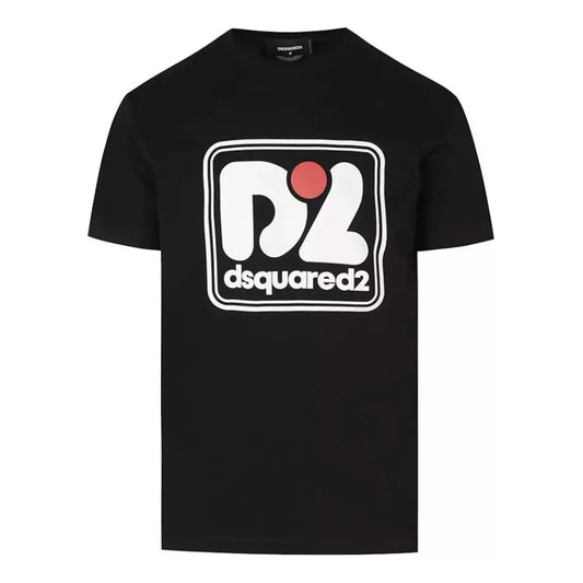 Dsquared² Elegant Crew Neck Cotton T-Shirt - Timeless Black black-cotton-t-shirt-29