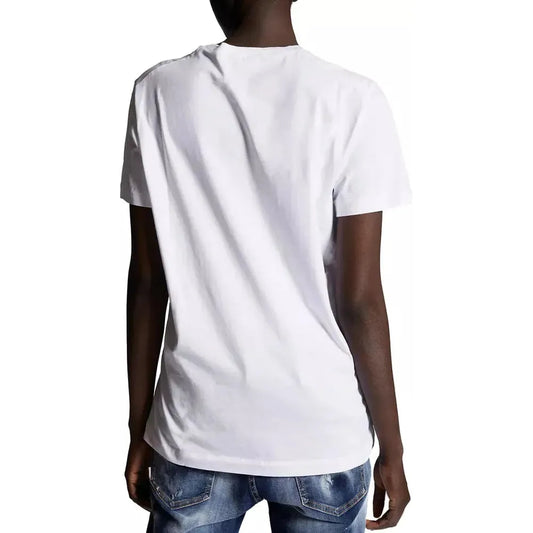 Dsquared² Elegant White Logo Cotton Tee for Men white-t-shirt-21