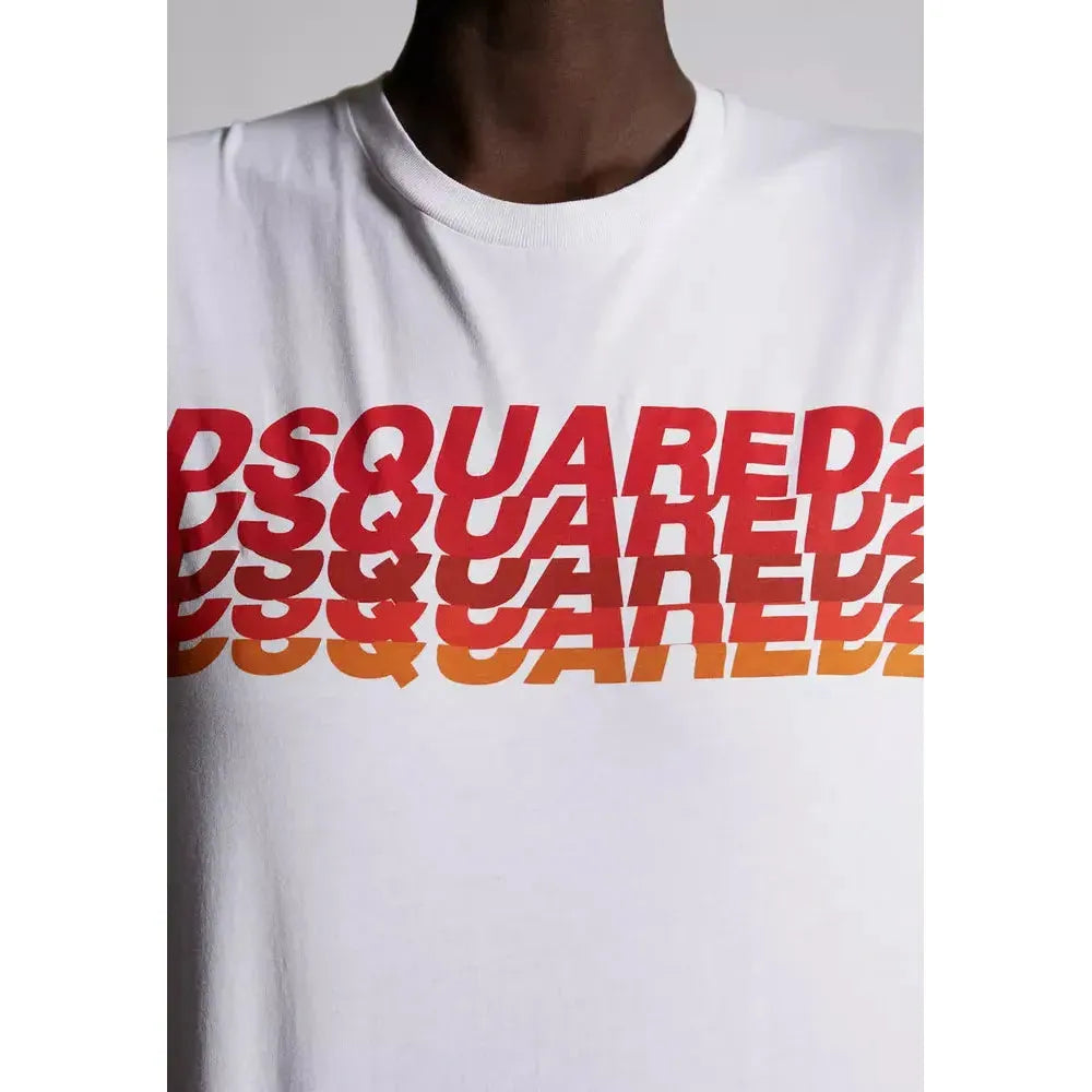 Dsquared² Elevated Casual Cotton Tee with Signature Appeal white-t-shirt-21 product-10860-609358254-1-77a799cc-09c.webp