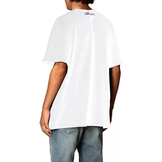 Dsquared² Graphic Print Crew Neck Cotton Tee white-t-shirt-14