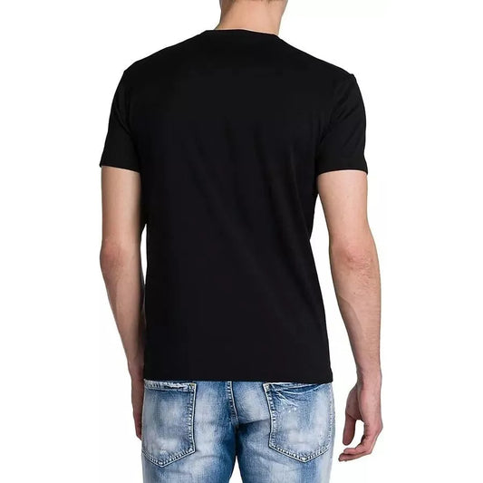Dsquared² Sleek Graphic Cotton Tee for Men black-t-shirt-13