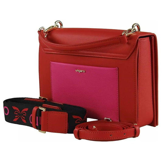 Ungaro Chic Calfskin Shoulder Bag with Metal Logo red-leather-di-calfskin-crossbody-bag-4 product-11047-1550044587-1695702a-9d4.jpg