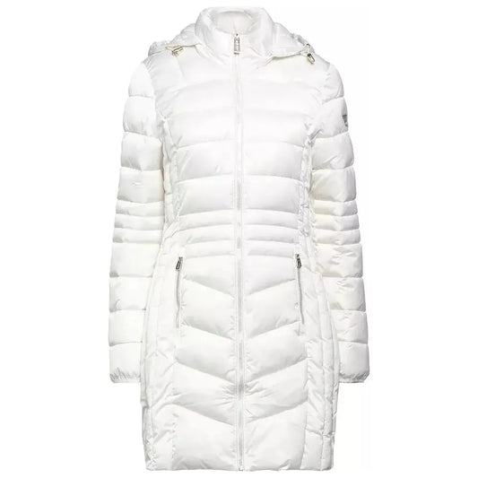 Yes Zee Elegant Quilted White Jacket for Stylish Warmth white-polyamide-jackets-coat-4