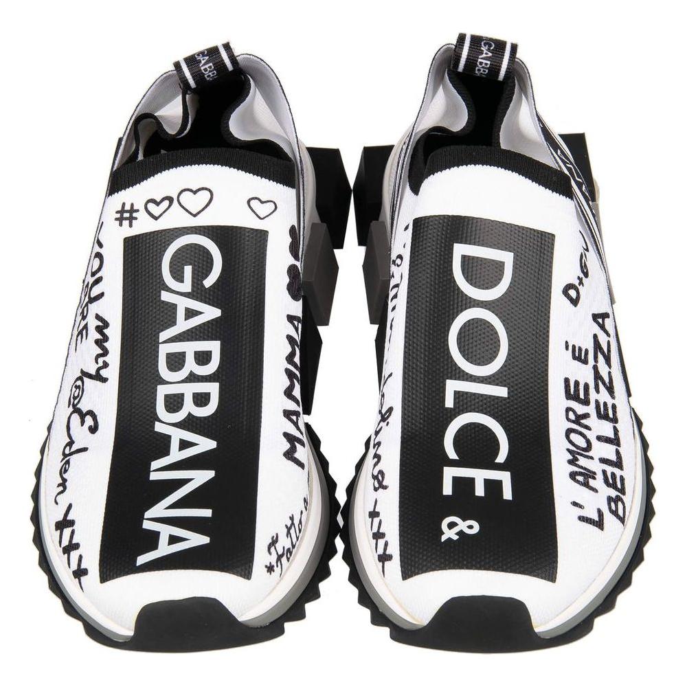 Dolce & Gabbana Elegant Monochrome Printed Stretch Sneakers white-polyester-sneaker product-11254-832020595-08a609e8-869.jpg