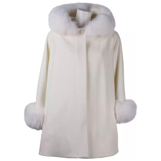 Made in Italy Elegant Virgin Wool Short Coat with Fur Trim white-wool-vergine-jackets-coat-3 product-11376-1472948669-7940e979-a2c.jpg