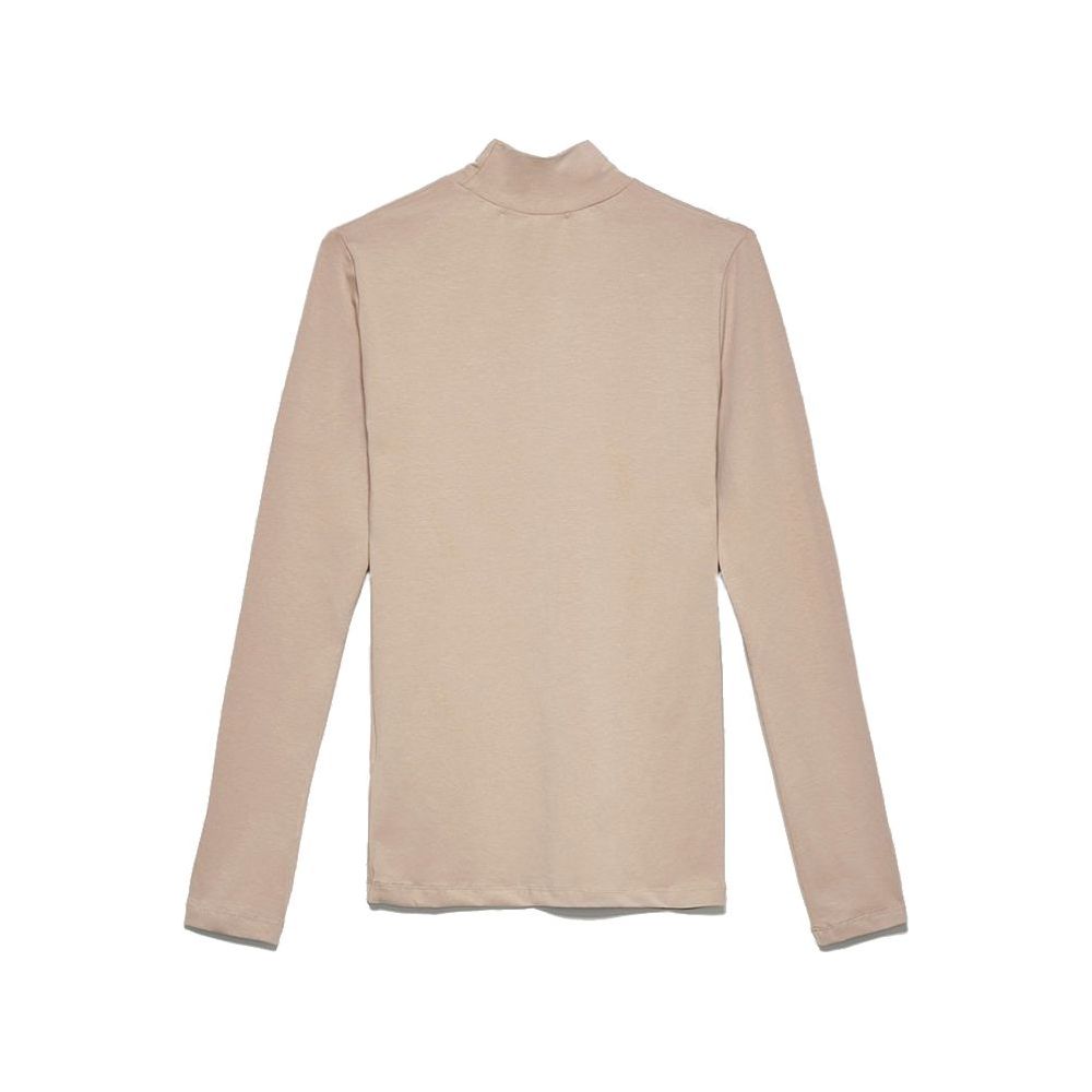Hinnominate Elegant Beige Turtleneck Sweatshirt beige-cotton-sweater-8 product-11602-1419063034-93d2936d-082.jpg