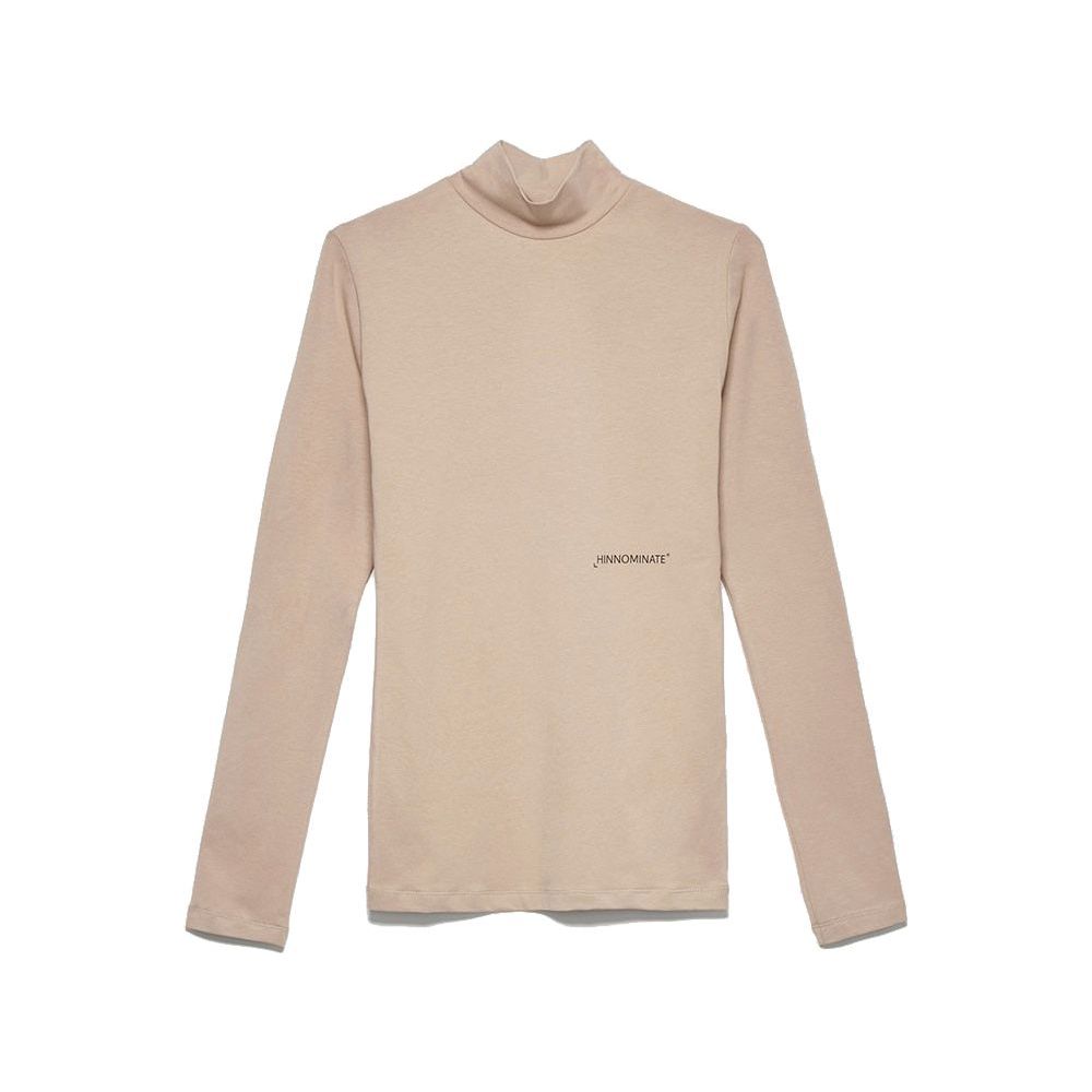 Hinnominate Elegant Beige Turtleneck Sweatshirt beige-cotton-sweater-8 product-11602-1461250921-080f20c5-a98.jpg