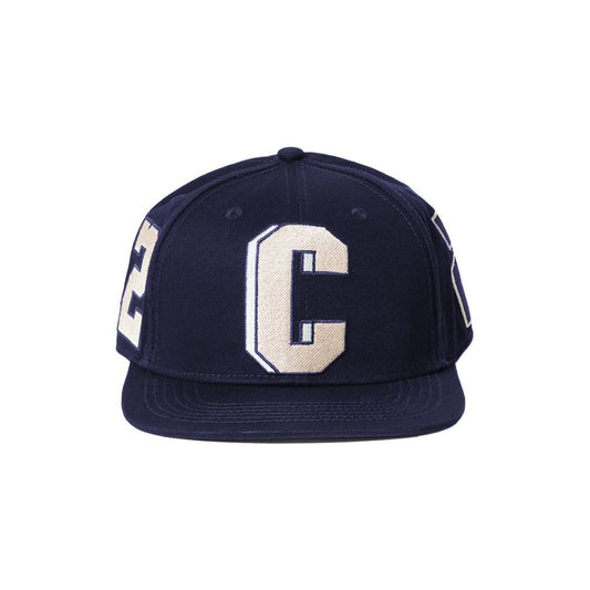 Comme Des Fuckdown Embroidered Logo Flat Visor Cap in Blue blue-cotton-hats-cap product-11611-90479097-7fe28169-e1c.jpg