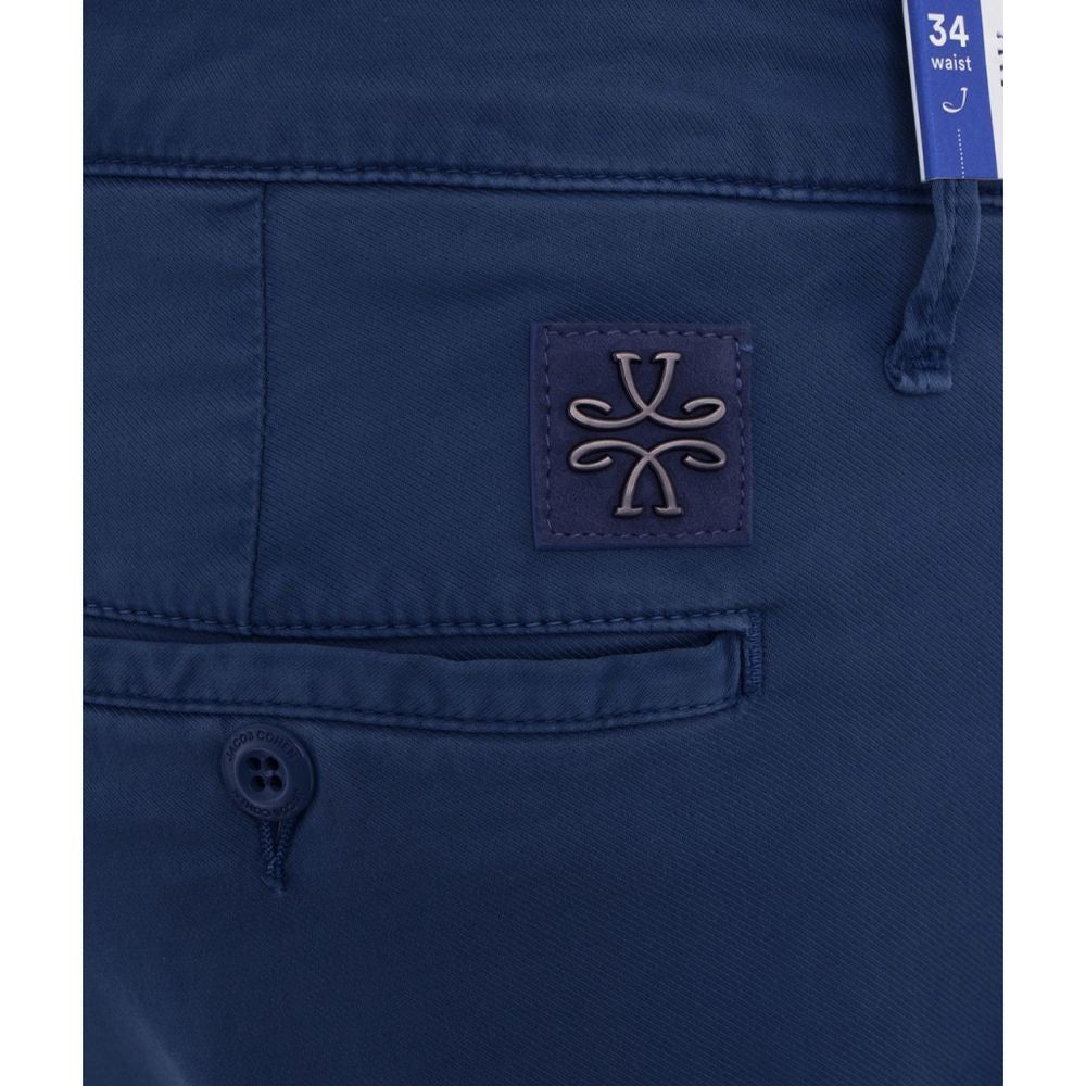 Jacob Cohen Elegant Slim Fit Chino Trousers in Blue blue-cotton-jeans-pant-9 product-11616-1107340834-e998a963-435.jpg