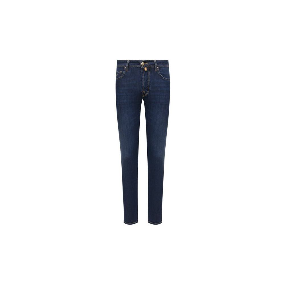 Jacob Cohen Sleek Slim Fit Premium Denim Essentials blue-cotton-jeans-pants-4