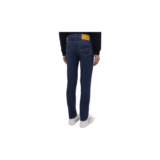 Jacob Cohen Sleek Slim Fit Premium Denim Essentials blue-cotton-jeans-pants-4